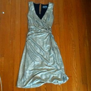 Kari Metallic Midi Dress by Anthropologie (XS)